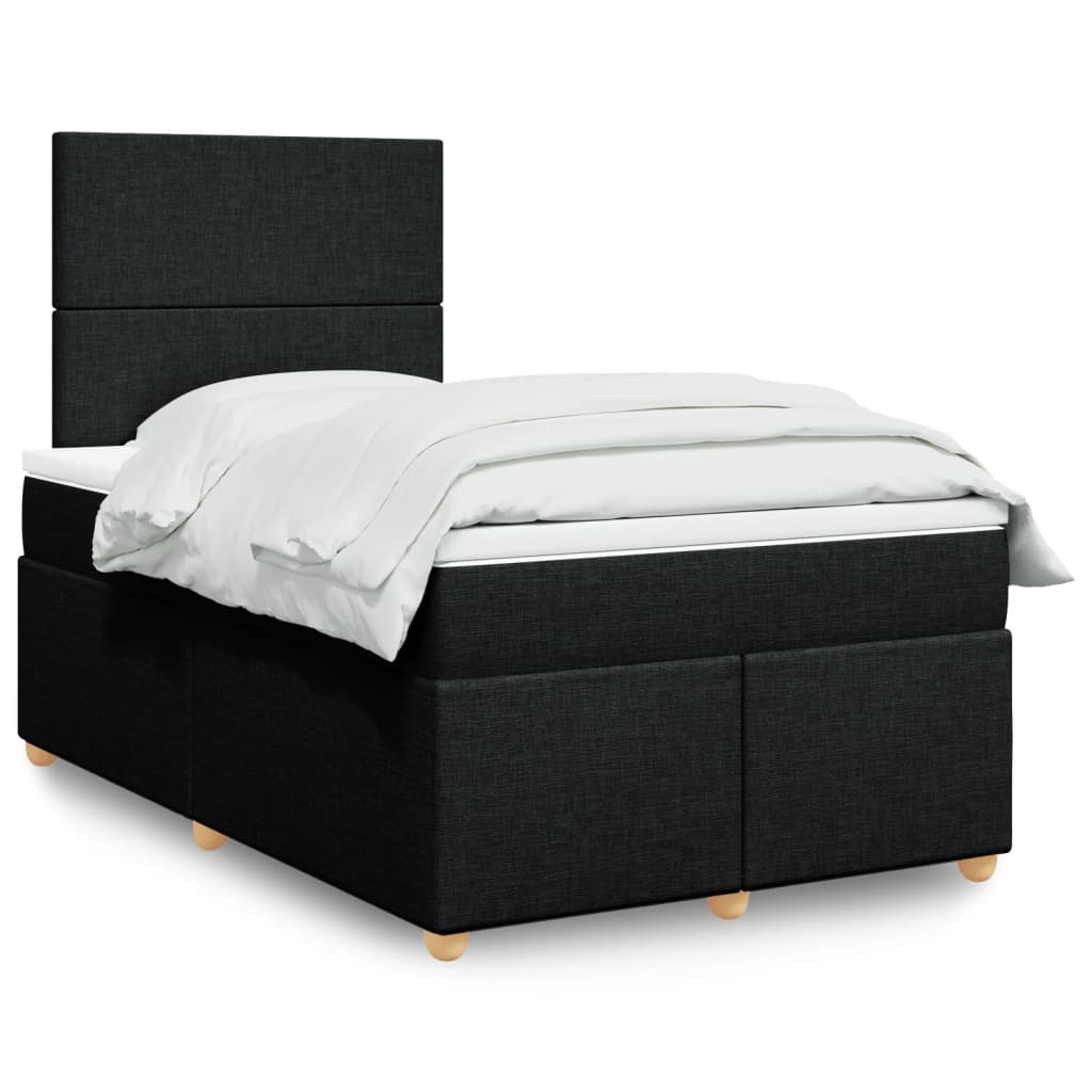 Boxspringbett Mit Matratze Stoff Schwarz