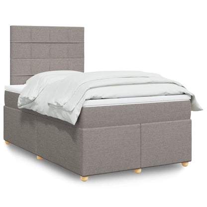 Boxspringbett Mit Matratze Stoff Taupe