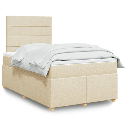 Boxspringbett Mit Matratze Stoff Creme