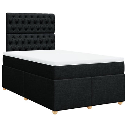Boxspringbett Mit Matratze Stoff Schwarz