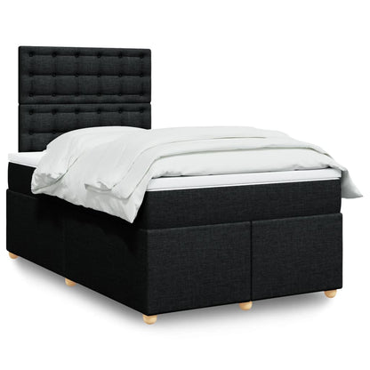 Boxspringbett Mit Matratze Stoff Schwarz