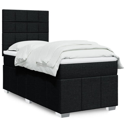 Boxspringbett Mit Matratze Stoff Schwarz
