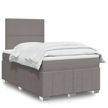 Boxspringbett Mit Matratze Stoff Taupe