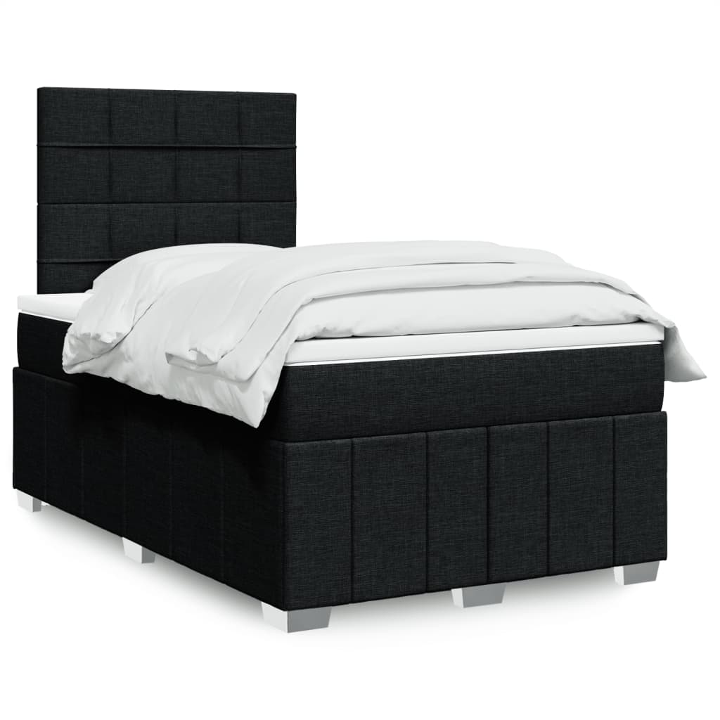 Boxspringbett Mit Matratze Stoff Schwarz