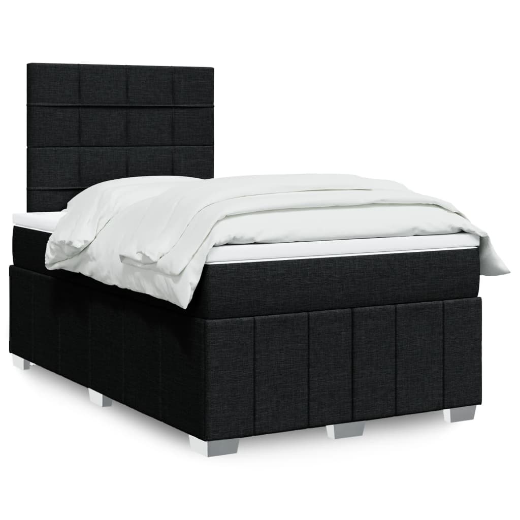 Boxspringbett Mit Matratze Stoff Schwarz