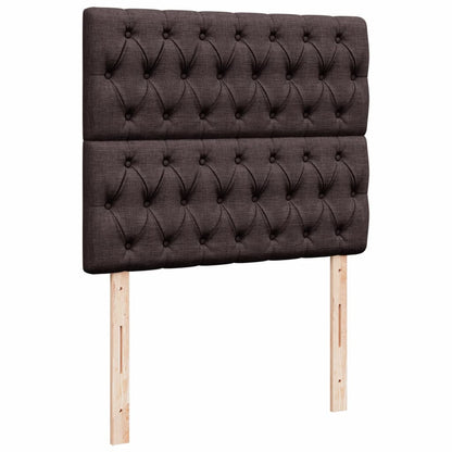 Boxspringbett Mit Matratze Stoff Dunkelbraun