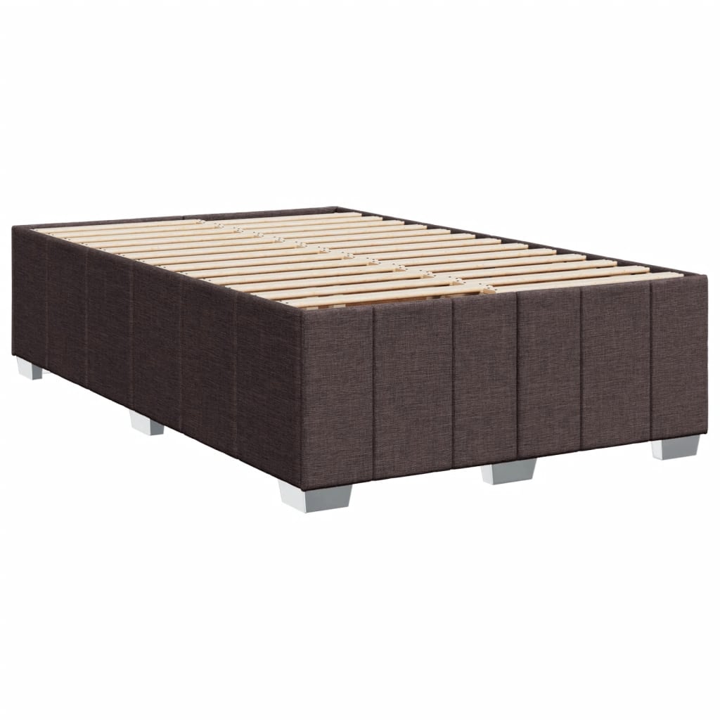 Boxspringbett Mit Matratze Stoff Dunkelbraun