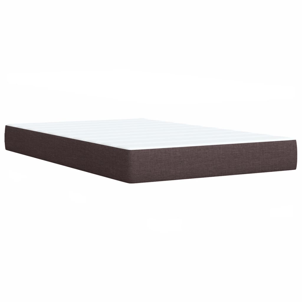 Boxspringbett Mit Matratze Stoff Dunkelbraun