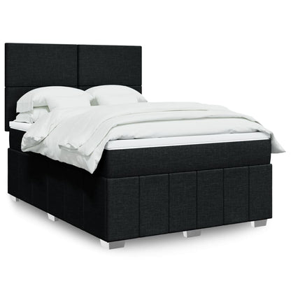 Boxspringbett Mit Matratze Stoff Schwarz