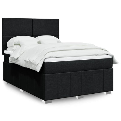 Boxspringbett Mit Matratze Stoff Schwarz
