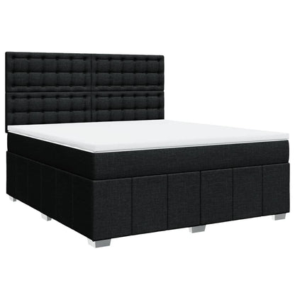 Boxspringbett Mit Matratze Stoff Schwarz