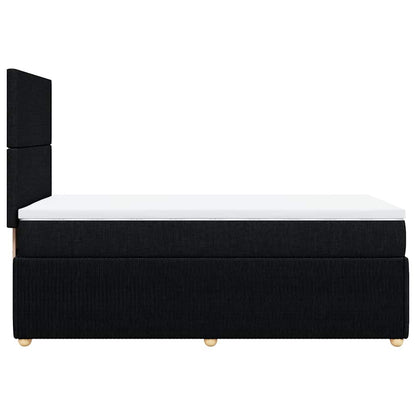 Boxspringbett Mit Matratze Stoff Schwarz