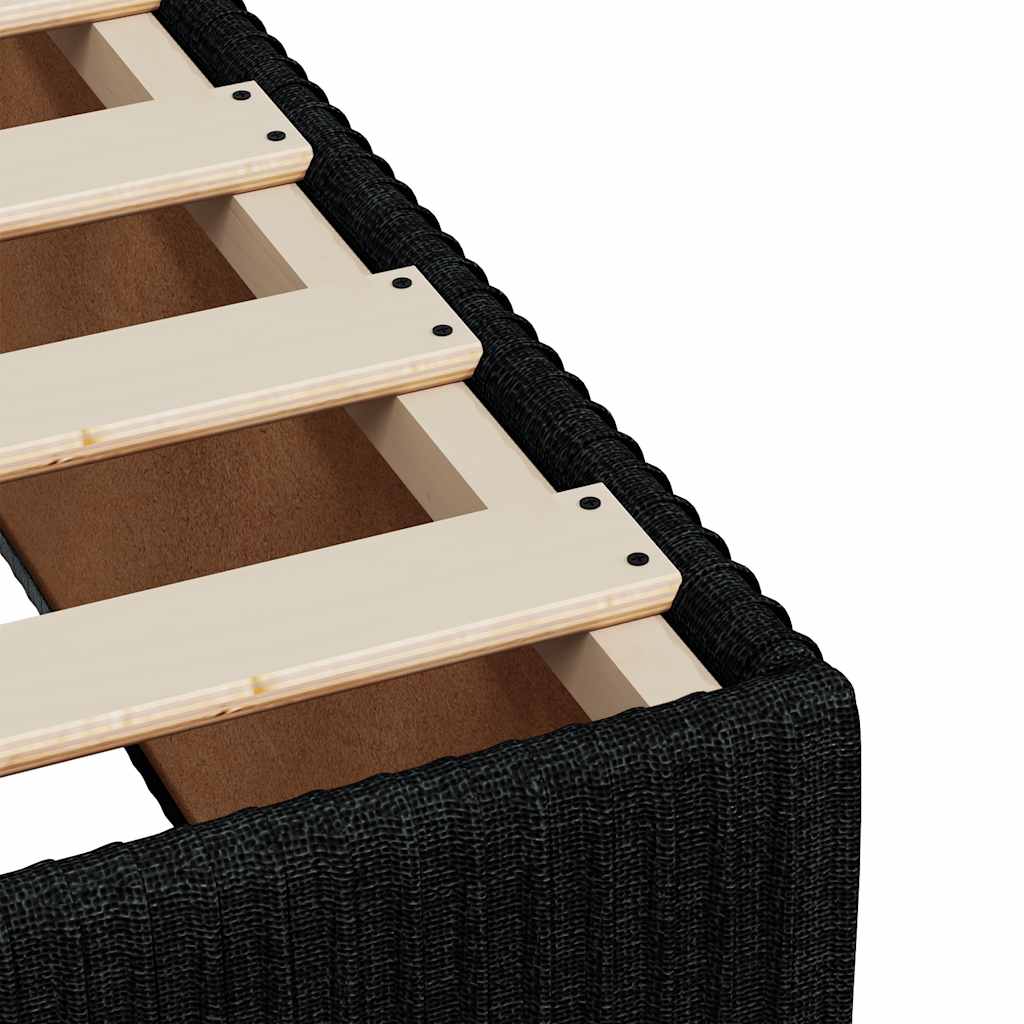 Boxspringbett Mit Matratze Stoff Schwarz