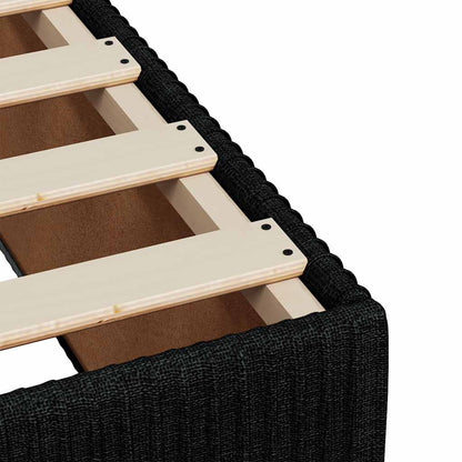 Boxspringbett Mit Matratze Stoff Schwarz