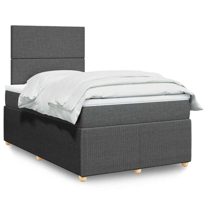 Boxspringbett Mit Matratze Stoff Dunkelgrau