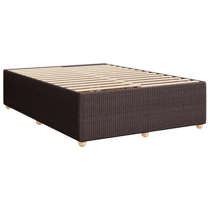 Boxspringbett Mit Matratze Stoff Dunkelbraun