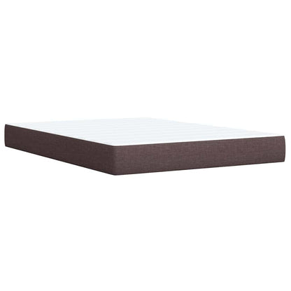 Boxspringbett Mit Matratze Stoff Dunkelbraun
