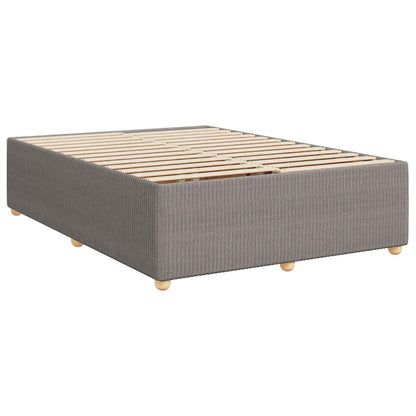 Boxspringbett Mit Matratze Stoff Taupe