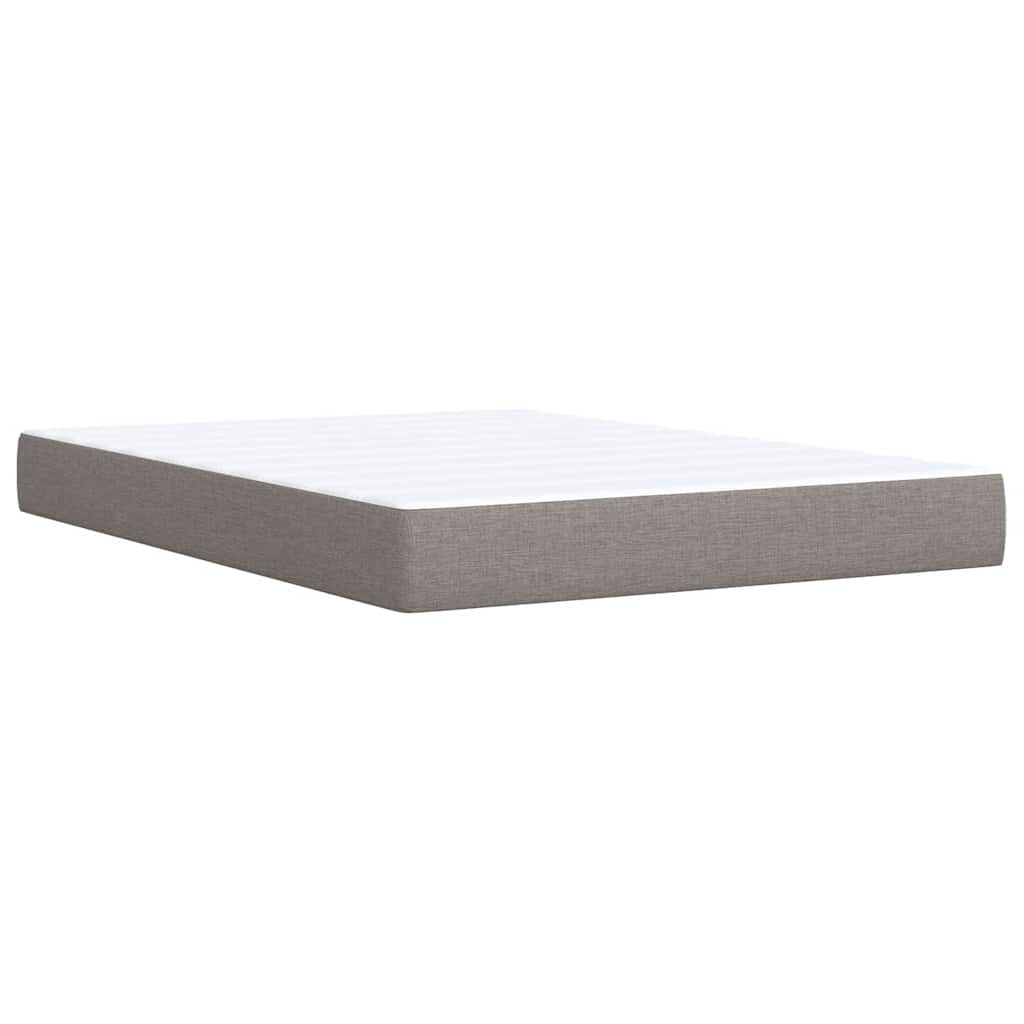 Boxspringbett Mit Matratze Stoff Taupe