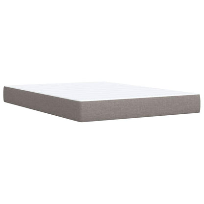Boxspringbett Mit Matratze Stoff Taupe