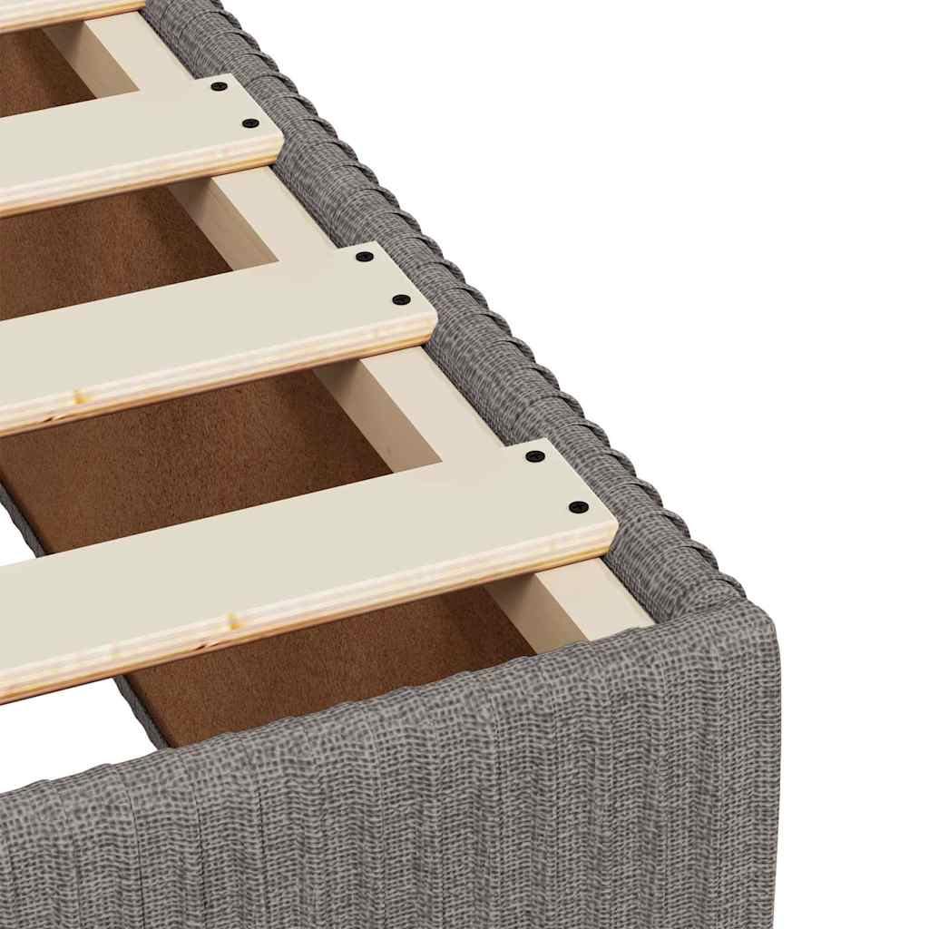 Boxspringbett Mit Matratze Stoff Taupe