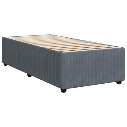 Boxspringbett Mit Matratze Samt Dunkelgrau