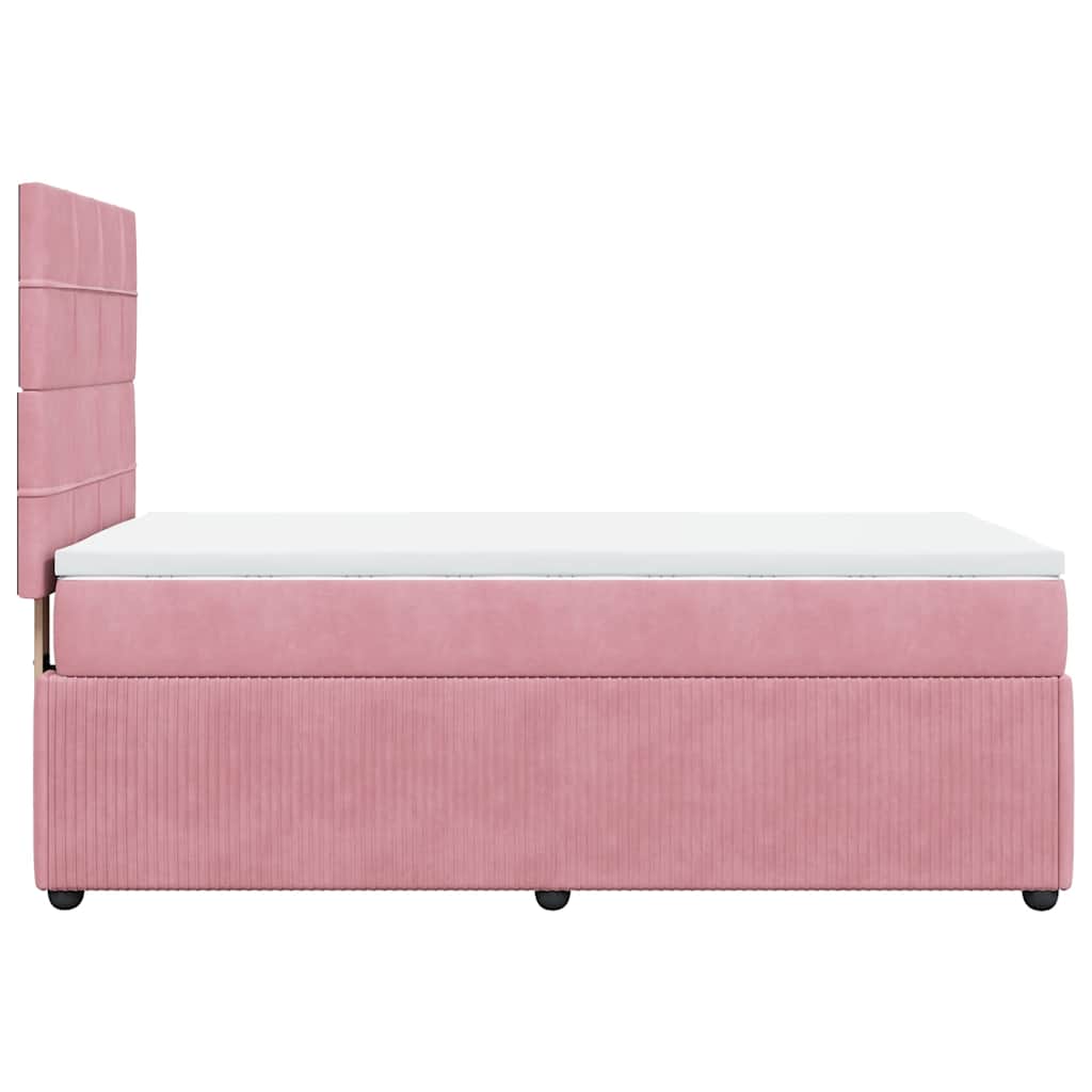 Boxspringbett Mit Matratze Samt Rosa