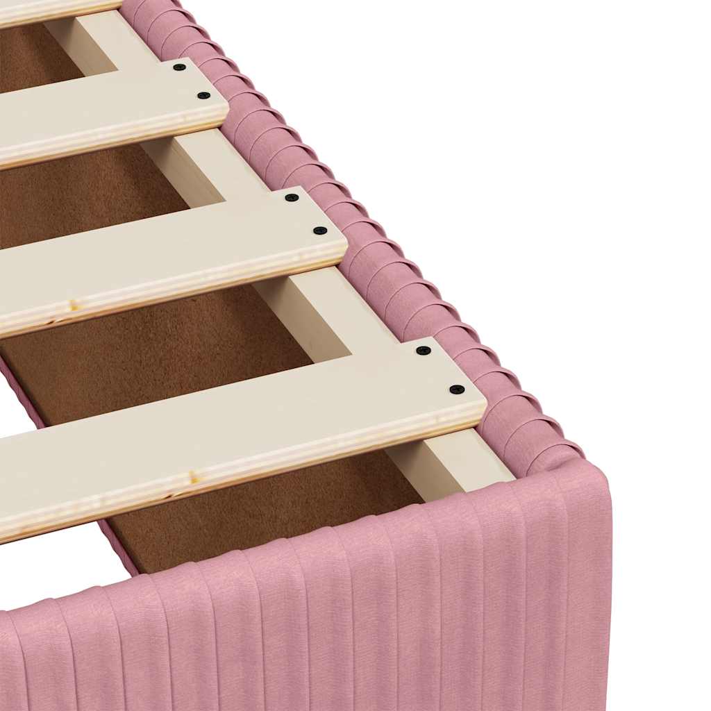 Boxspringbett Mit Matratze Samt Rosa