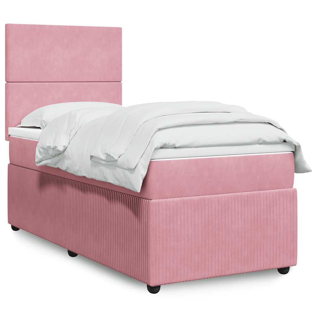 Boxspringbett Mit Matratze Samt Rosa