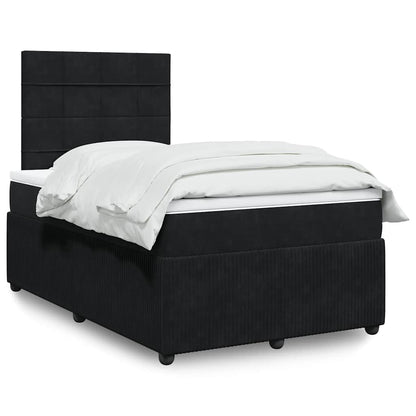 Boxspringbett Mit Matratze Samt Schwarz