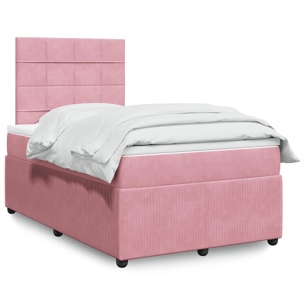Boxspringbett Mit Matratze Samt Rosa