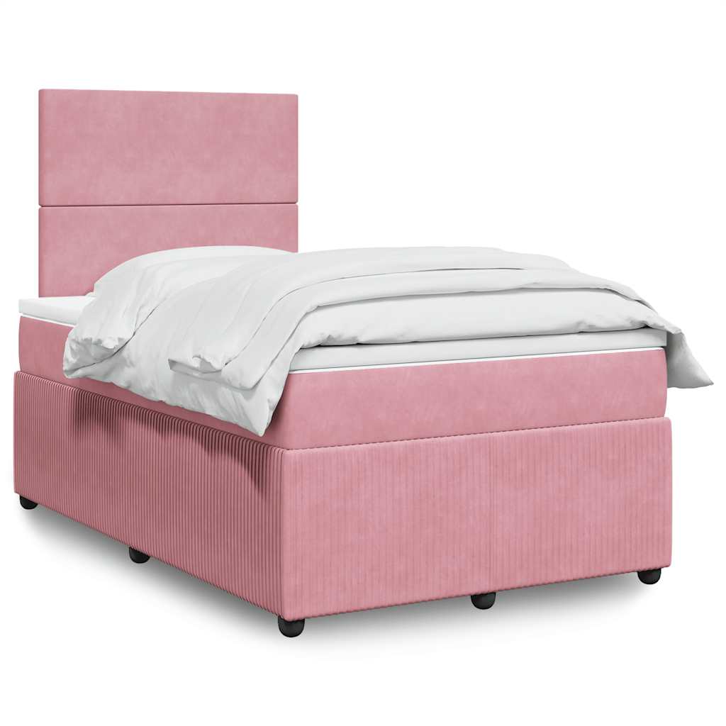 Boxspringbett Mit Matratze Samt Rosa