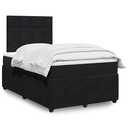 Boxspringbett Mit Matratze Samt Schwarz