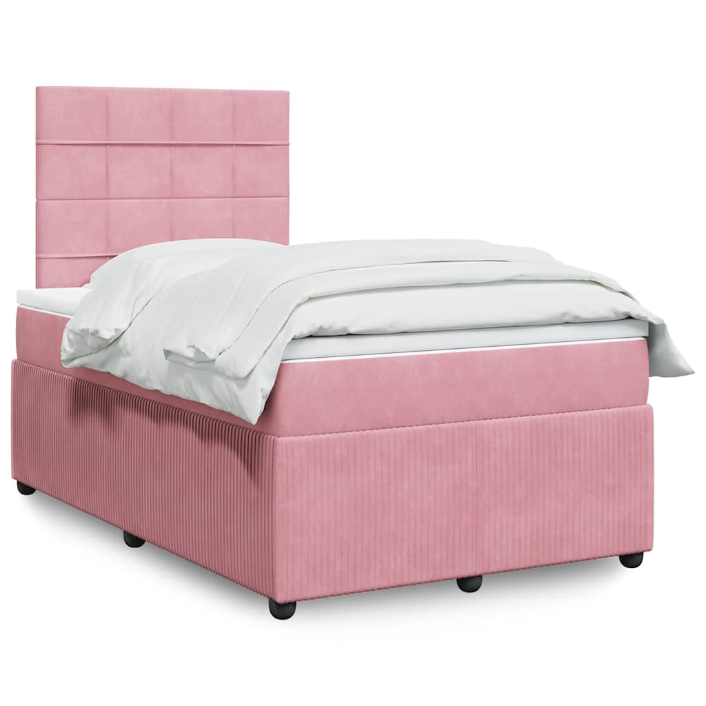 Boxspringbett Mit Matratze Samt Rosa