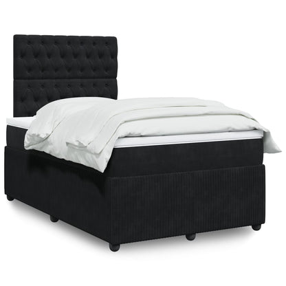 Boxspringbett Mit Matratze Samt Schwarz