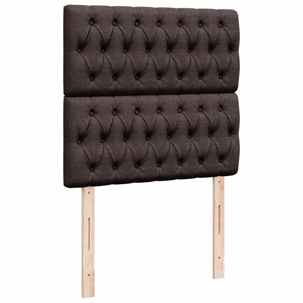 Boxspringbett Mit Matratze Stoff Dunkelbraun