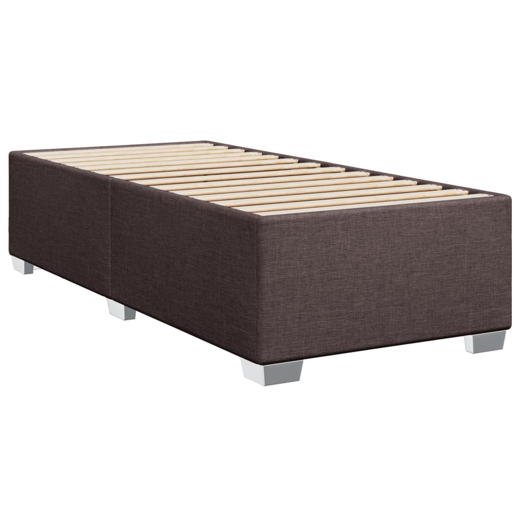 Boxspringbett Mit Matratze Stoff Dunkelbraun