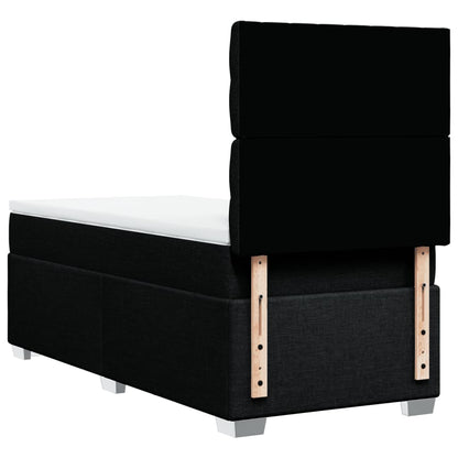 Boxspringbett Mit Matratze Stoff Schwarz