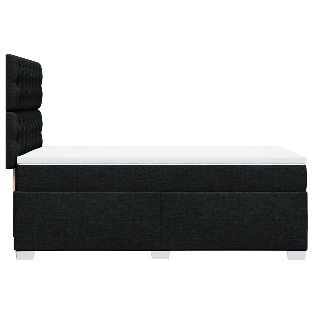 Boxspringbett Mit Matratze Stoff Schwarz