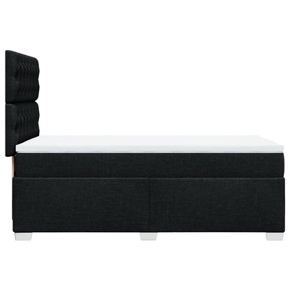 Boxspringbett Mit Matratze Stoff Schwarz
