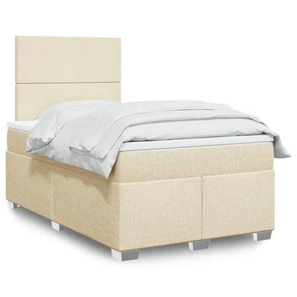 Boxspringbett Mit Matratze Stoff Creme