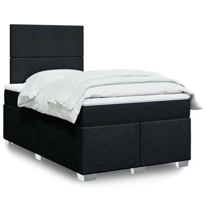 Boxspringbett Mit Matratze Stoff Schwarz
