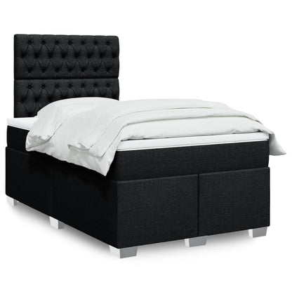 Boxspringbett Mit Matratze Stoff Schwarz