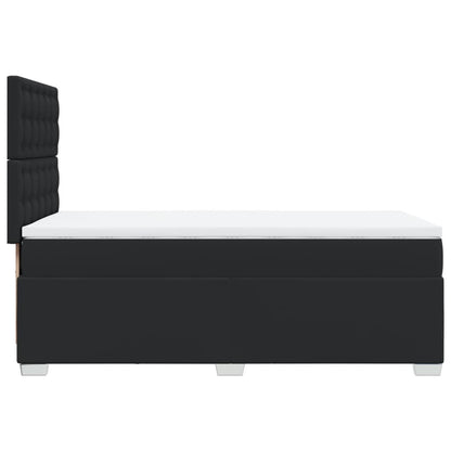 Boxspringbett Mit Matratze Schwarz Kunstleder