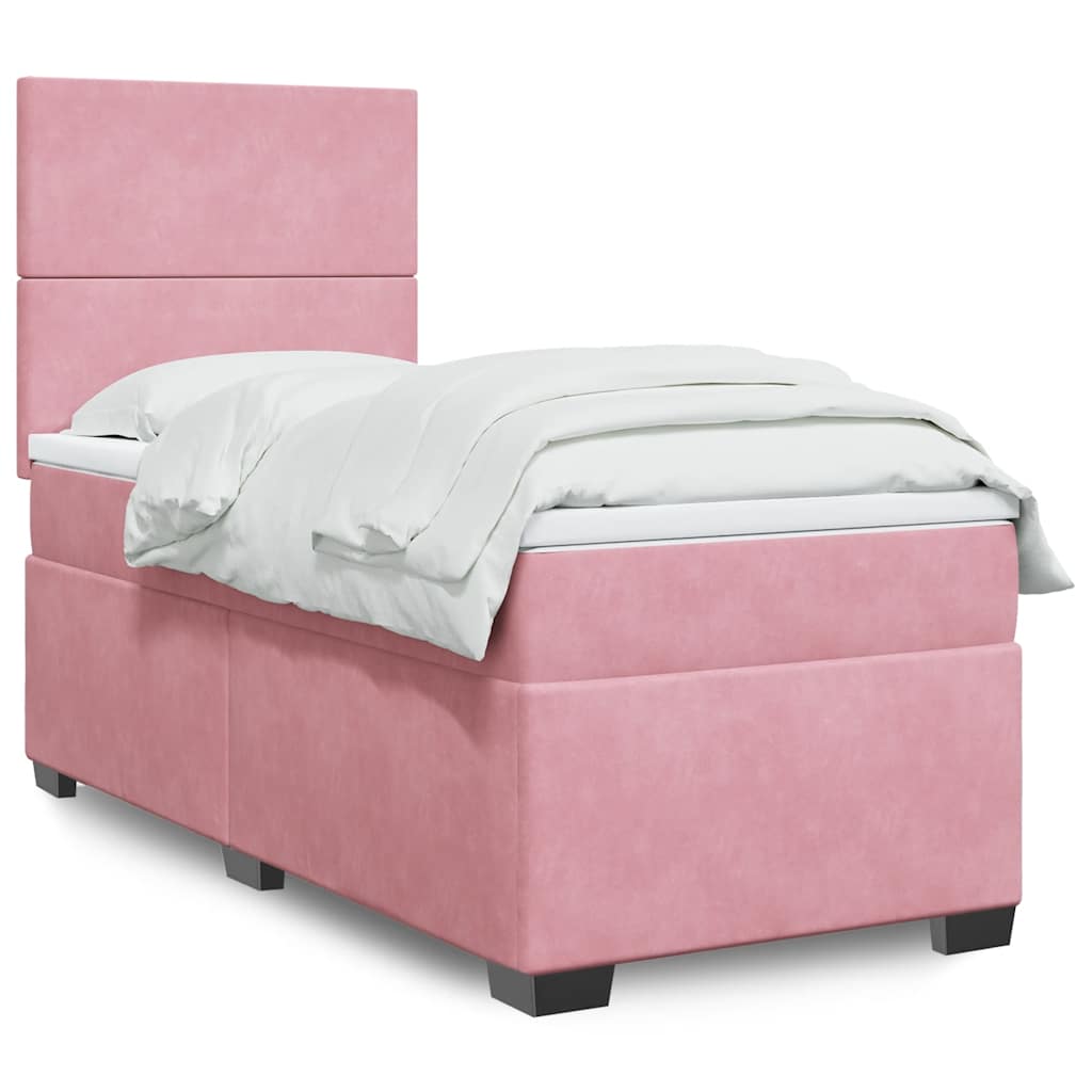 Boxspringbett Mit Matratze Samt Rosa