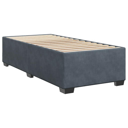 Boxspringbett Mit Matratze Samt Dunkelgrau