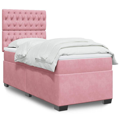 Boxspringbett Mit Matratze Samt Rosa
