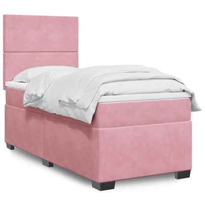 Boxspringbett Mit Matratze Samt Rosa