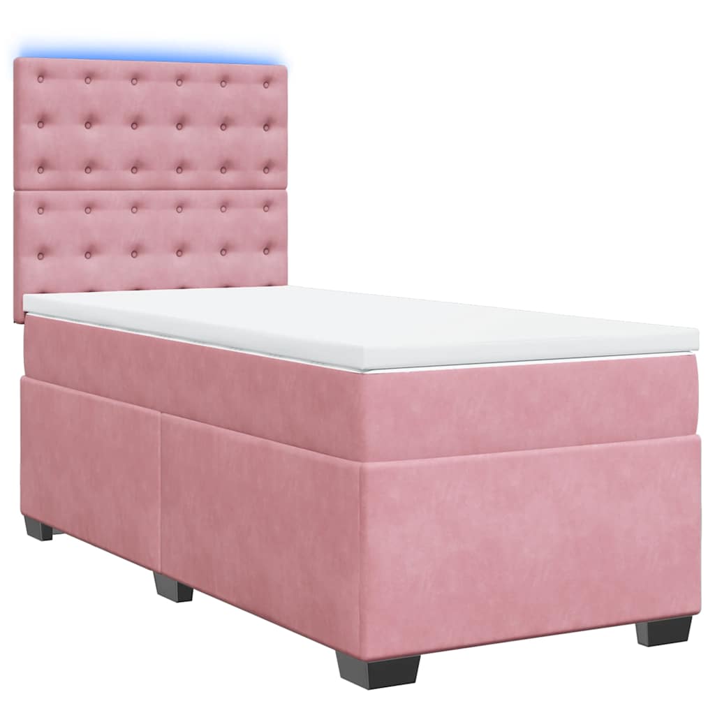 Boxspringbett Mit Matratze Samt Rosa