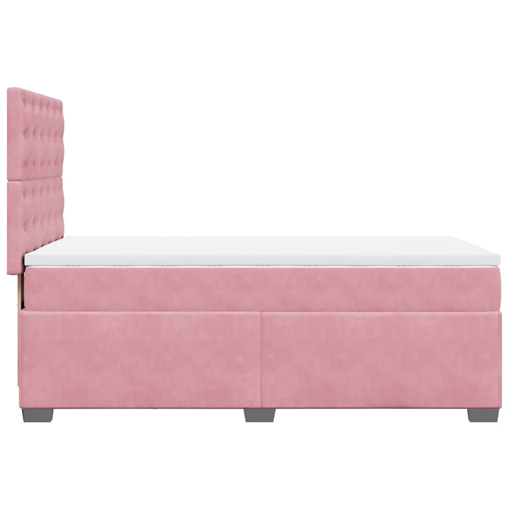 Boxspringbett Mit Matratze Samt Rosa